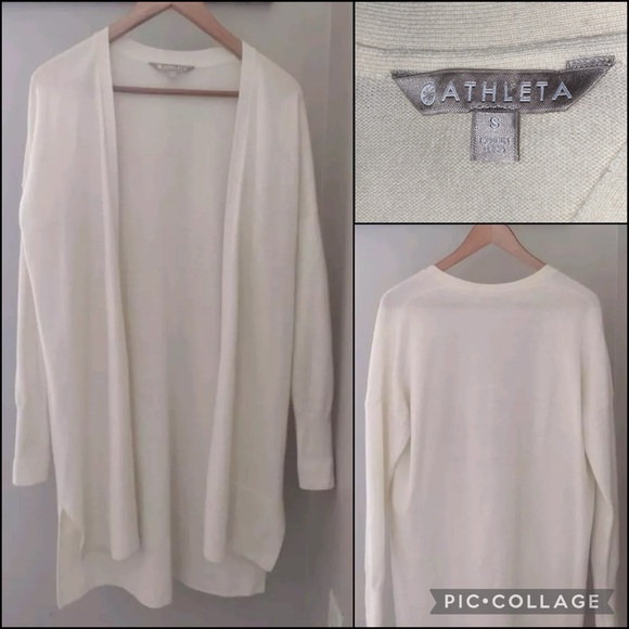 Athleta Cashmere Wool Blend Bream Cardigan Sweater Duster - Picture 6 of 10